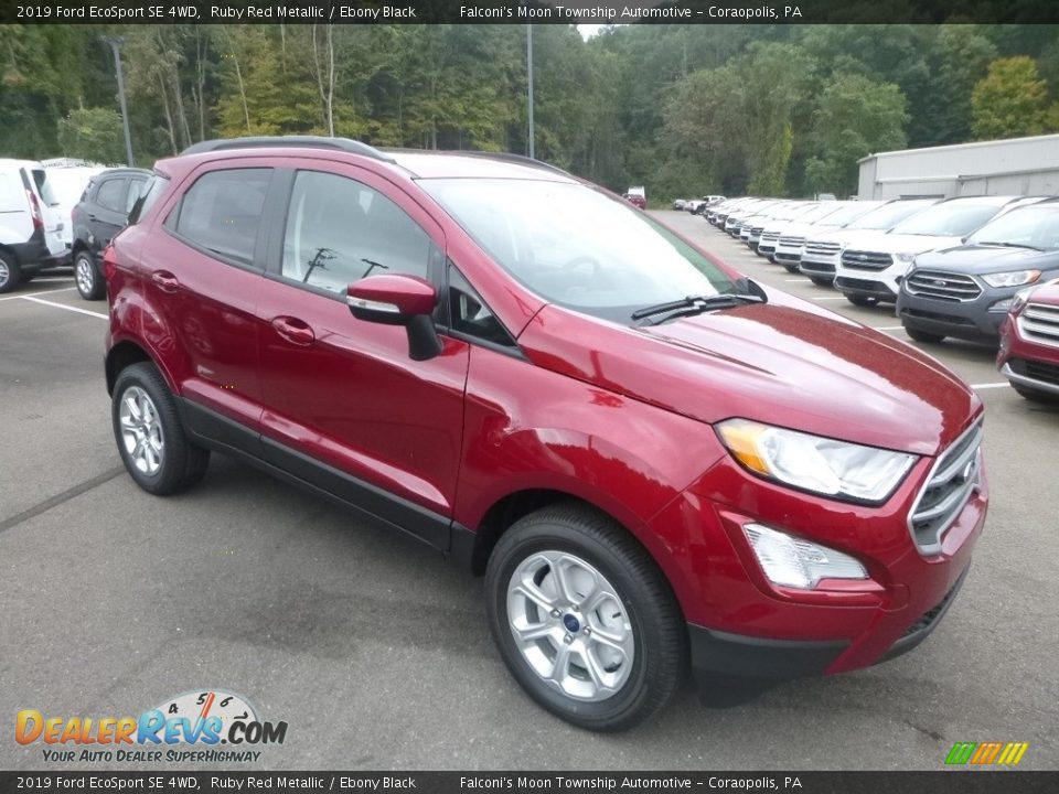 2019 Ford EcoSport SE 4WD Ruby Red Metallic / Ebony Black Photo #3