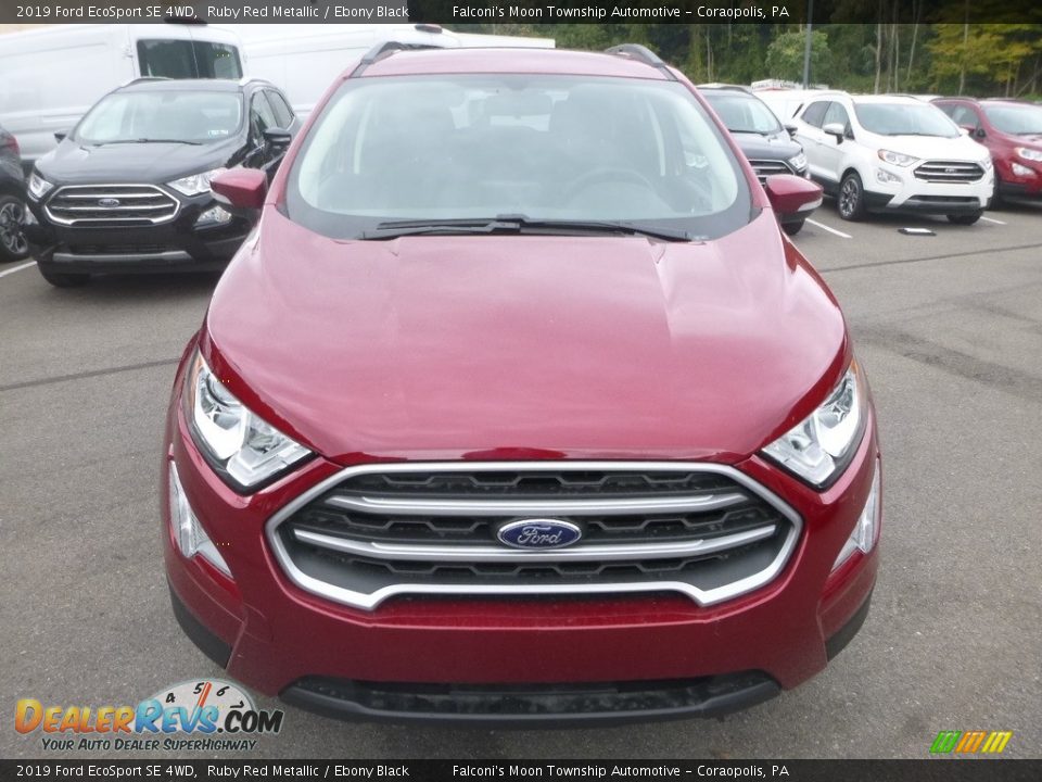 2019 Ford EcoSport SE 4WD Ruby Red Metallic / Ebony Black Photo #4