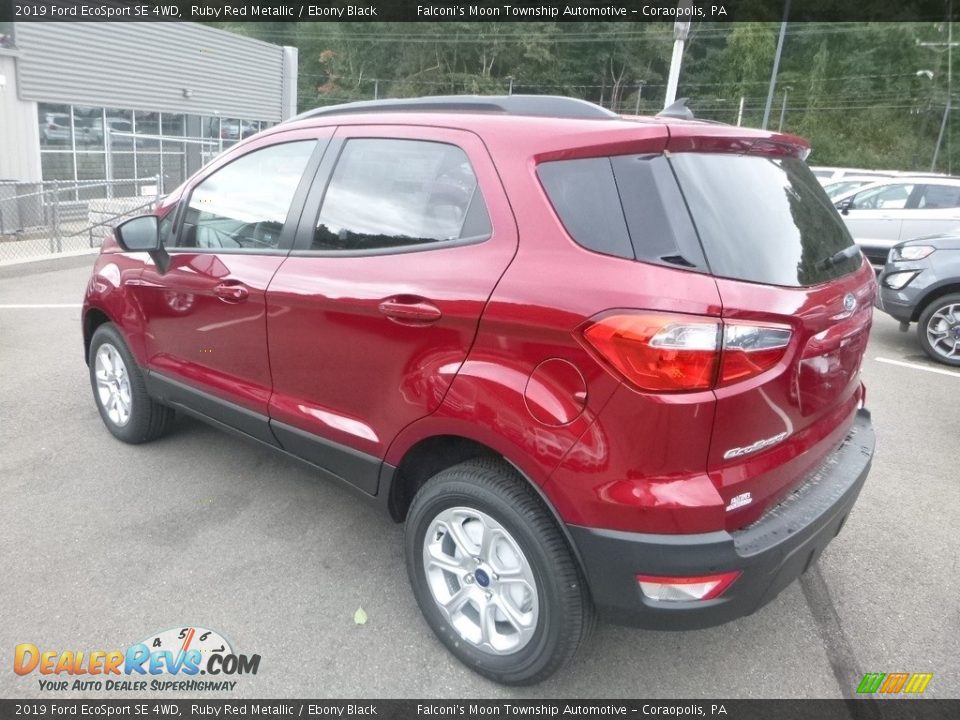 2019 Ford EcoSport SE 4WD Ruby Red Metallic / Ebony Black Photo #6