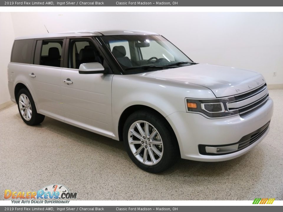2019 Ford Flex Limited AWD Ingot Silver / Charcoal Black Photo #1