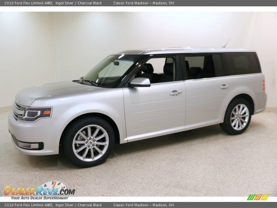 2019 Ford Flex Limited AWD Ingot Silver / Charcoal Black Photo #3
