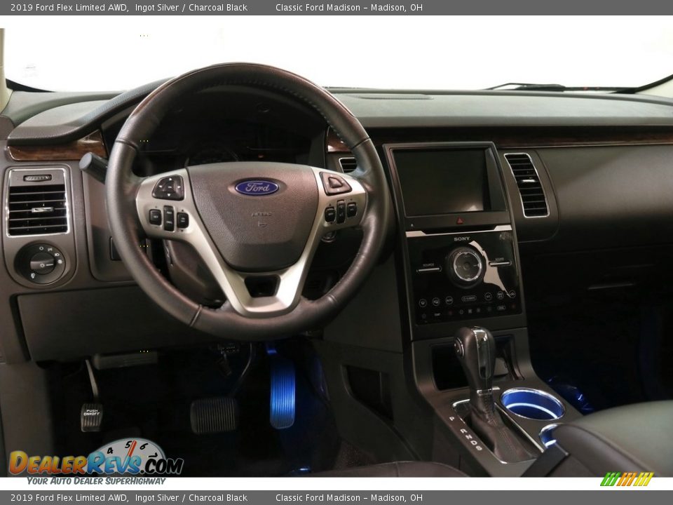 2019 Ford Flex Limited AWD Ingot Silver / Charcoal Black Photo #7