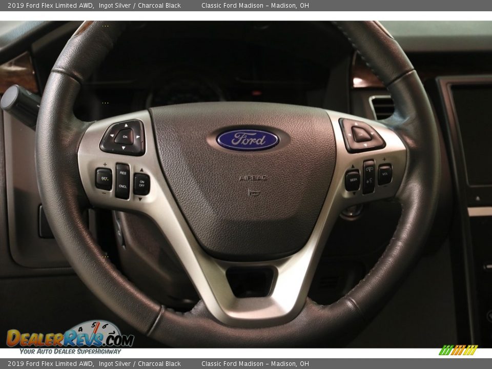 2019 Ford Flex Limited AWD Ingot Silver / Charcoal Black Photo #8