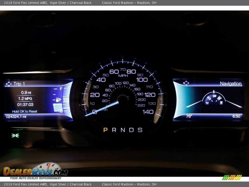 2019 Ford Flex Limited AWD Ingot Silver / Charcoal Black Photo #9