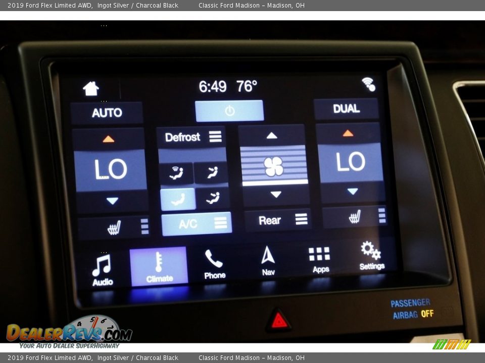 2019 Ford Flex Limited AWD Ingot Silver / Charcoal Black Photo #12