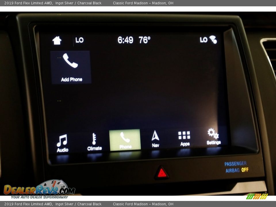 2019 Ford Flex Limited AWD Ingot Silver / Charcoal Black Photo #13