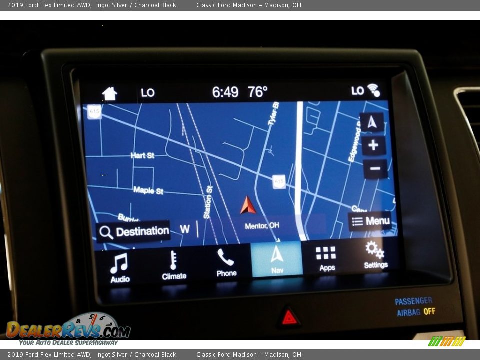 2019 Ford Flex Limited AWD Ingot Silver / Charcoal Black Photo #14