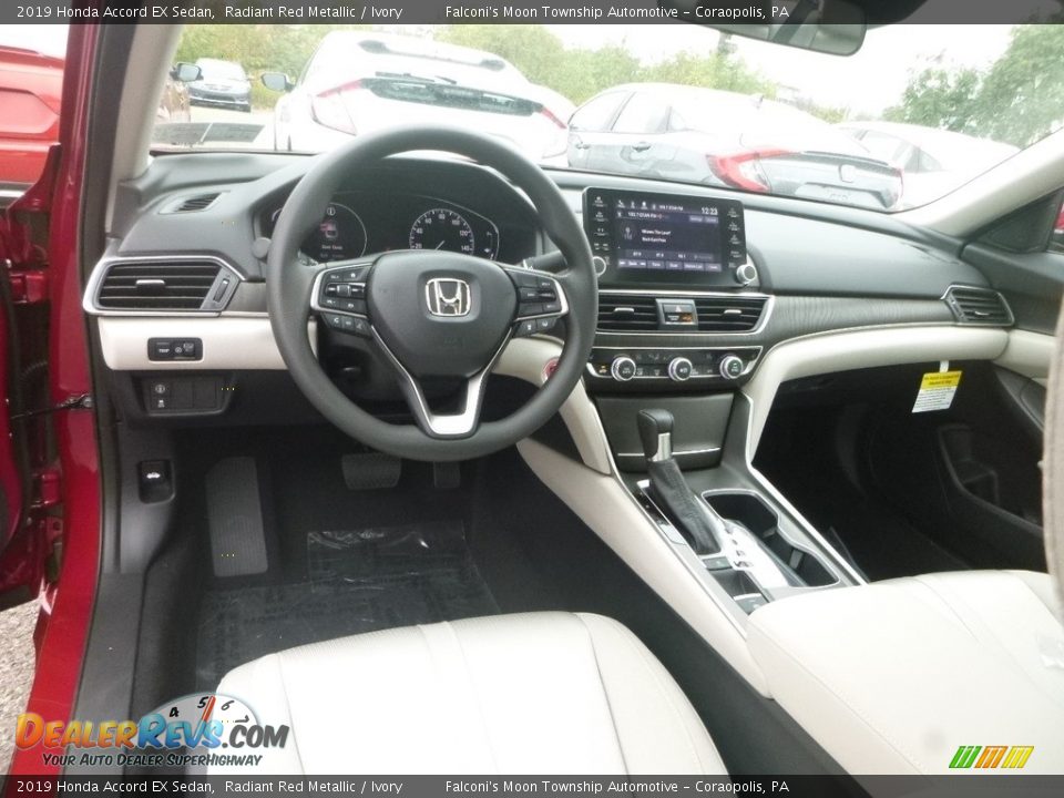 Ivory Interior - 2019 Honda Accord EX Sedan Photo #10