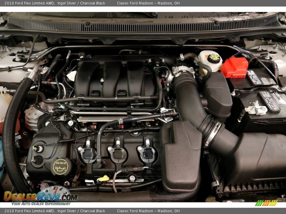 2019 Ford Flex Limited AWD Ingot Silver / Charcoal Black Photo #23