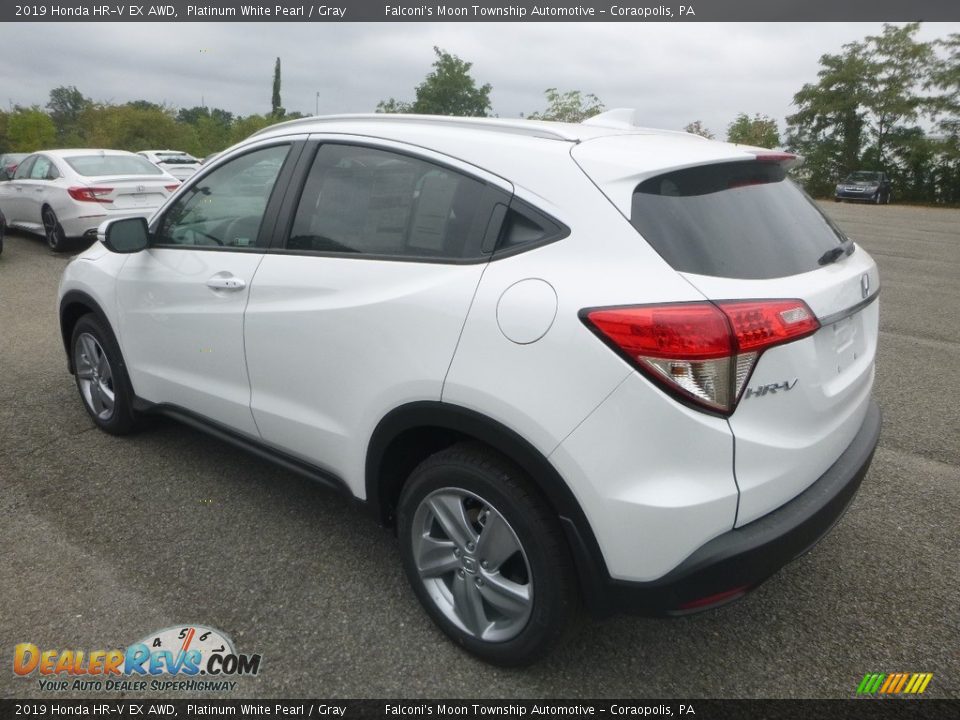 2019 Honda HR-V EX AWD Platinum White Pearl / Gray Photo #2