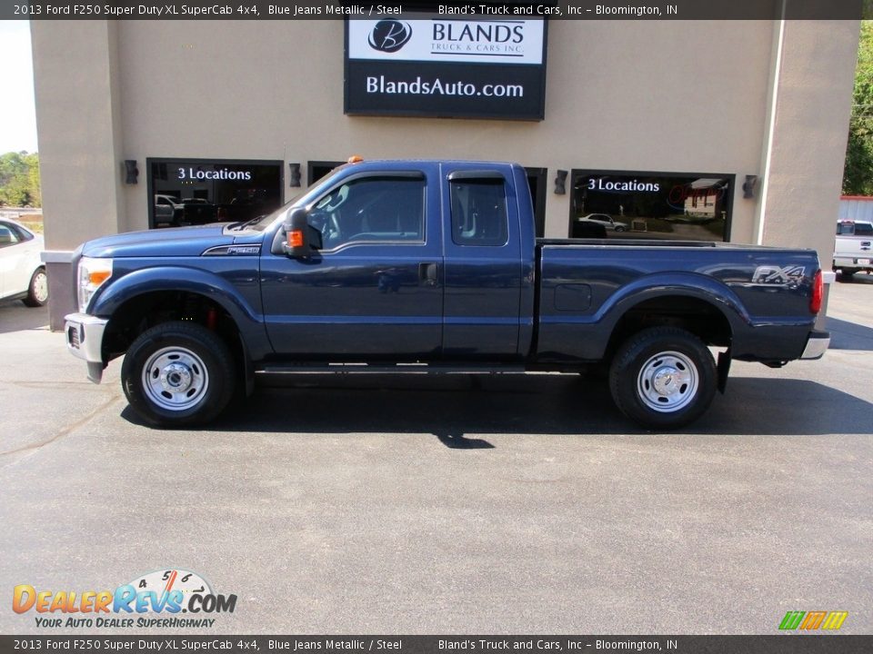 2013 Ford F250 Super Duty XL SuperCab 4x4 Blue Jeans Metallic / Steel Photo #1