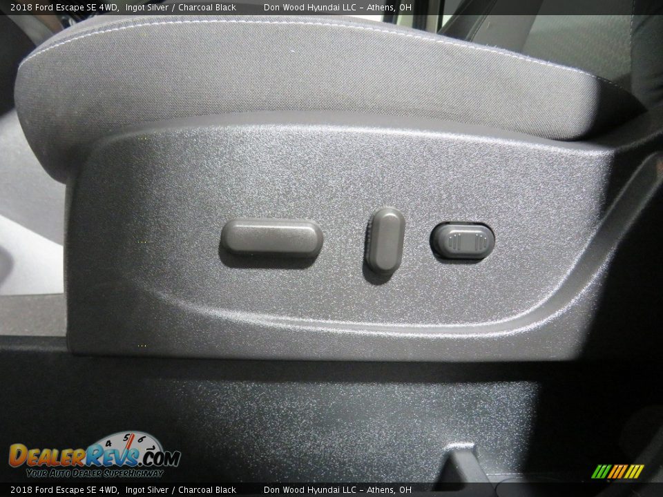 2018 Ford Escape SE 4WD Ingot Silver / Charcoal Black Photo #11
