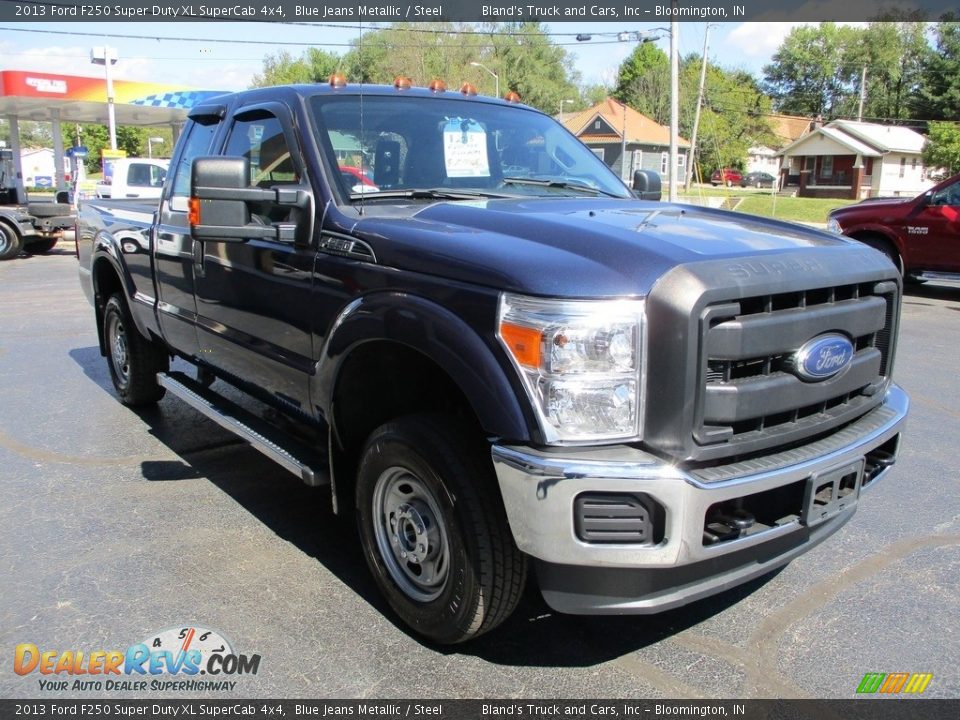 2013 Ford F250 Super Duty XL SuperCab 4x4 Blue Jeans Metallic / Steel Photo #5