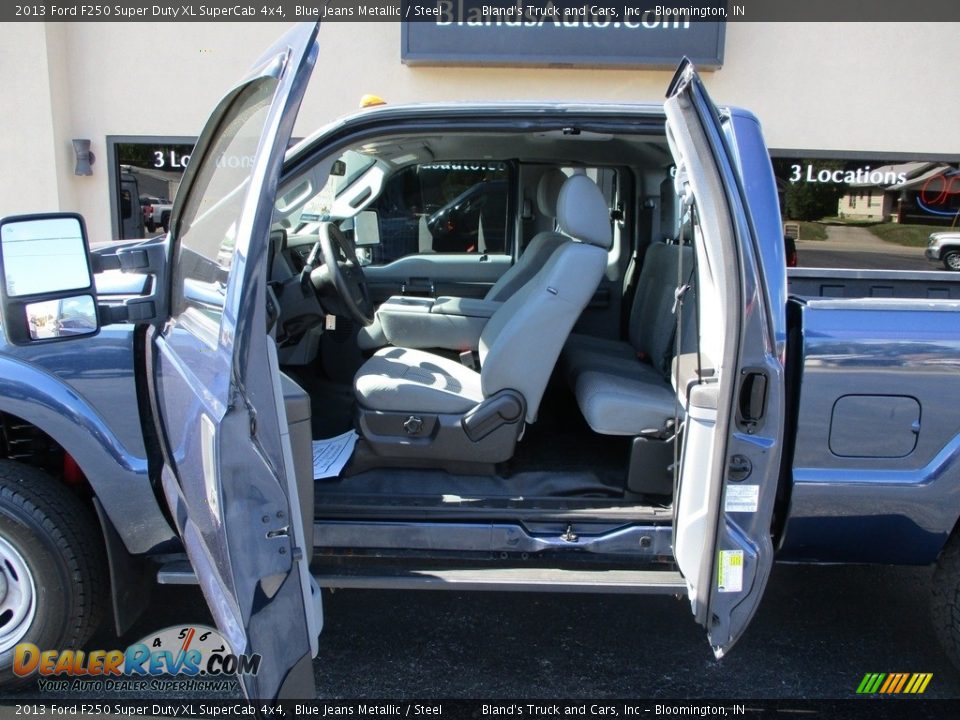 2013 Ford F250 Super Duty XL SuperCab 4x4 Blue Jeans Metallic / Steel Photo #6