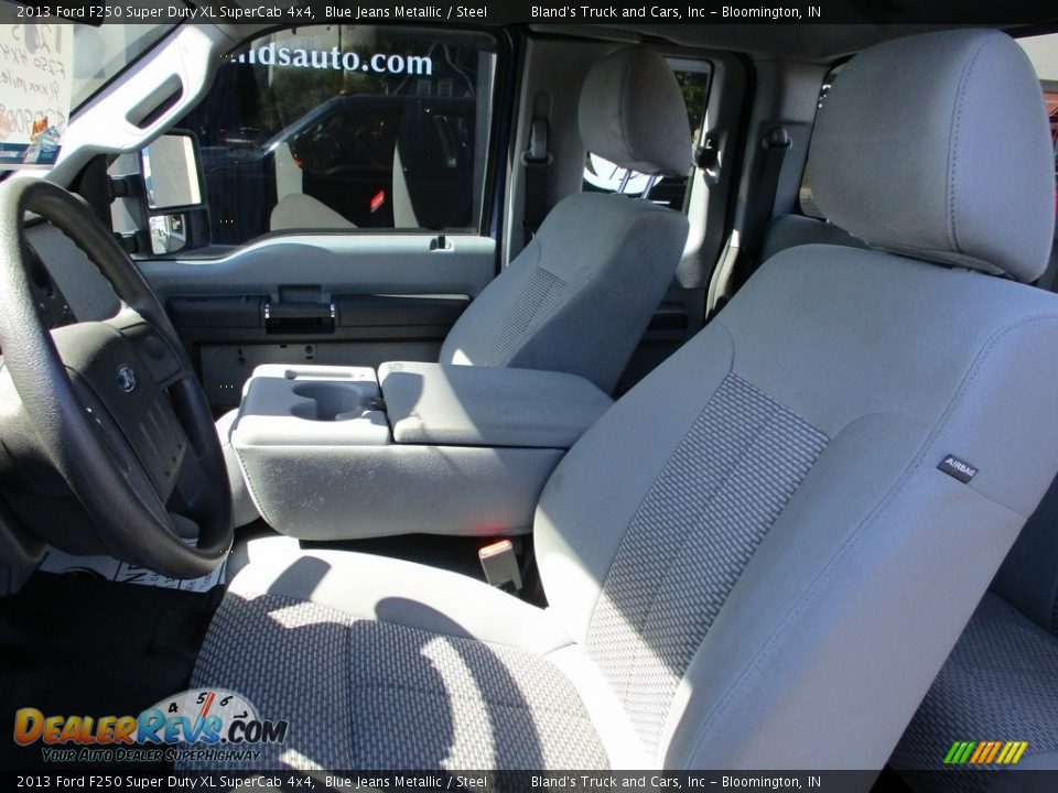 2013 Ford F250 Super Duty XL SuperCab 4x4 Blue Jeans Metallic / Steel Photo #7
