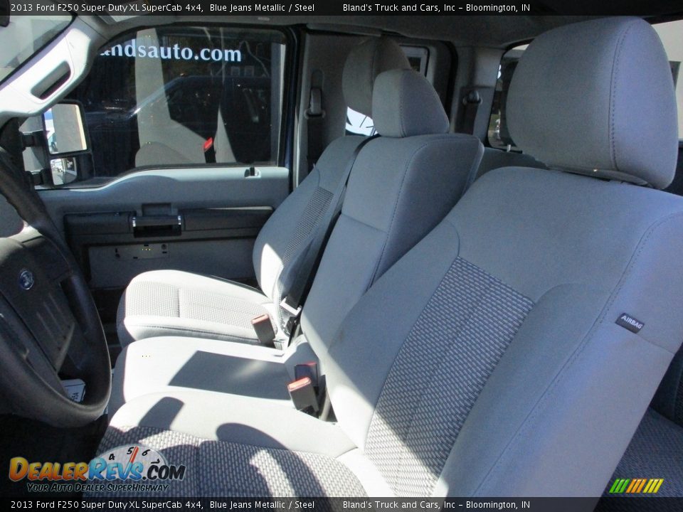 2013 Ford F250 Super Duty XL SuperCab 4x4 Blue Jeans Metallic / Steel Photo #8