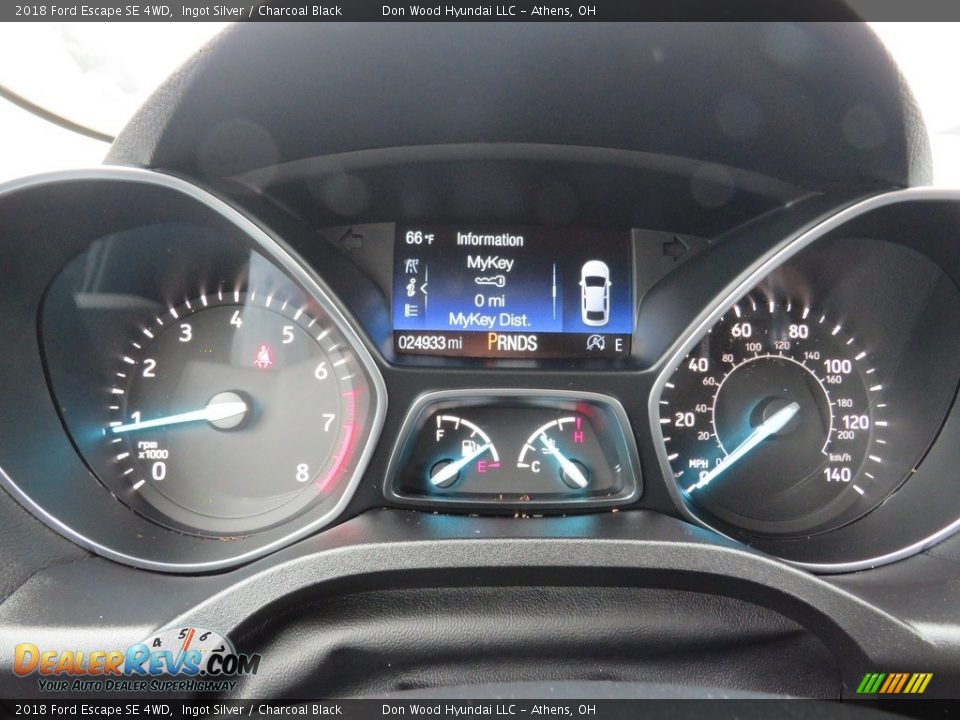 2018 Ford Escape SE 4WD Ingot Silver / Charcoal Black Photo #20
