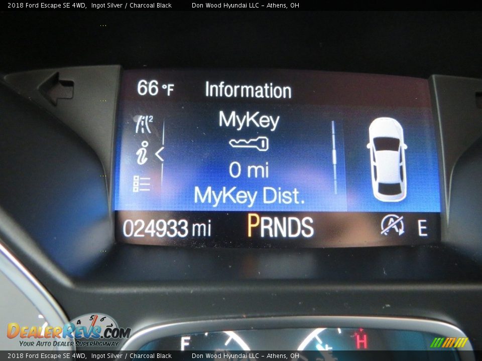 2018 Ford Escape SE 4WD Ingot Silver / Charcoal Black Photo #21