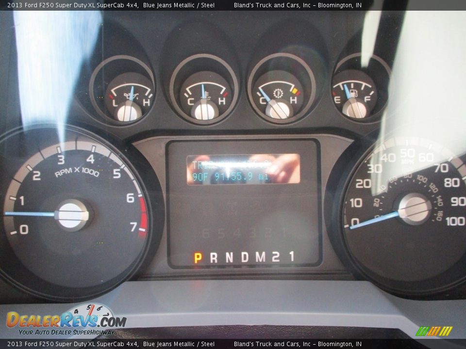 2013 Ford F250 Super Duty XL SuperCab 4x4 Blue Jeans Metallic / Steel Photo #13