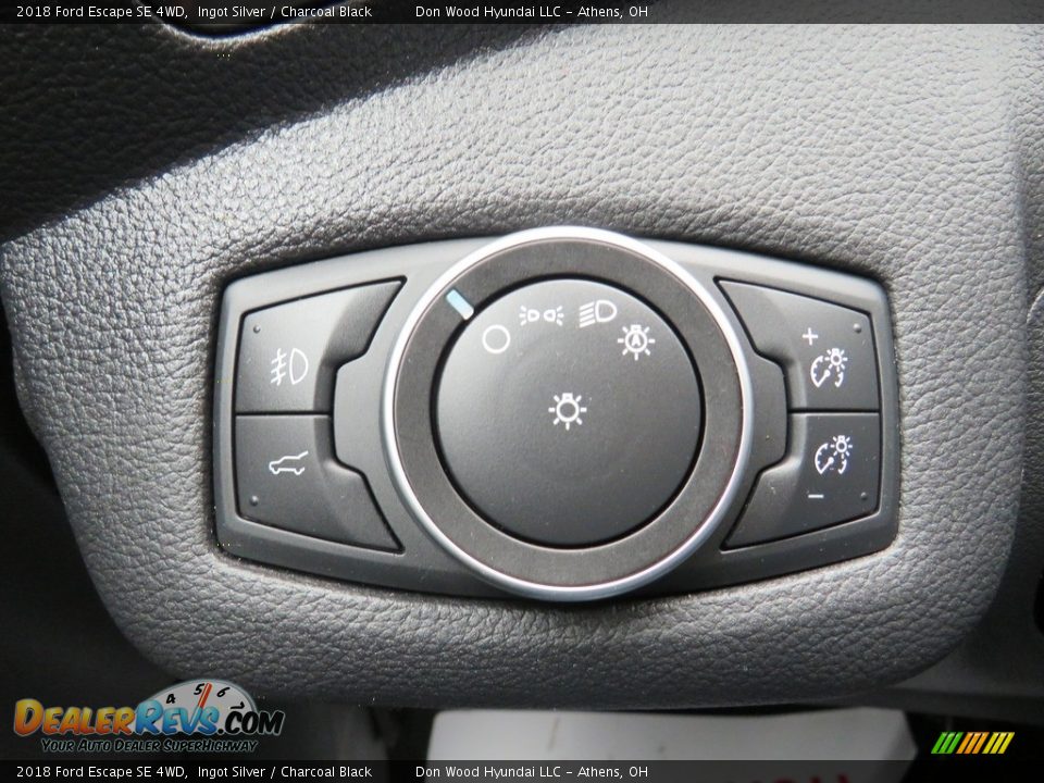 2018 Ford Escape SE 4WD Ingot Silver / Charcoal Black Photo #27