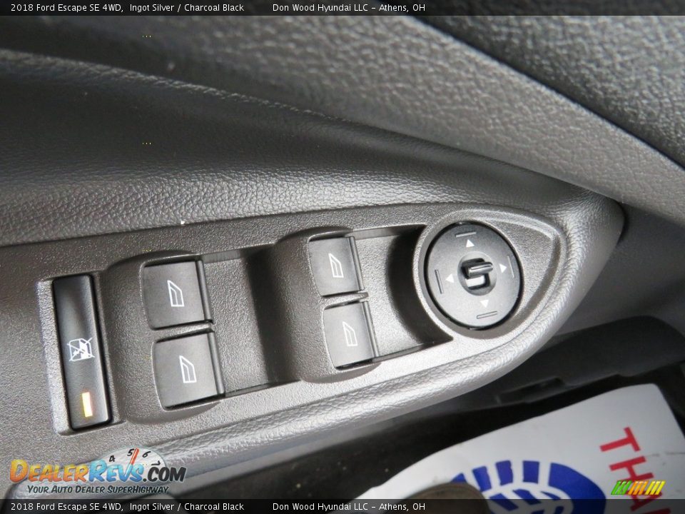 2018 Ford Escape SE 4WD Ingot Silver / Charcoal Black Photo #28