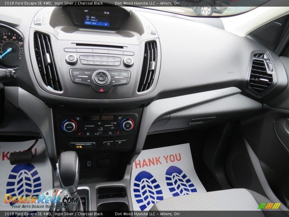 2018 Ford Escape SE 4WD Ingot Silver / Charcoal Black Photo #29