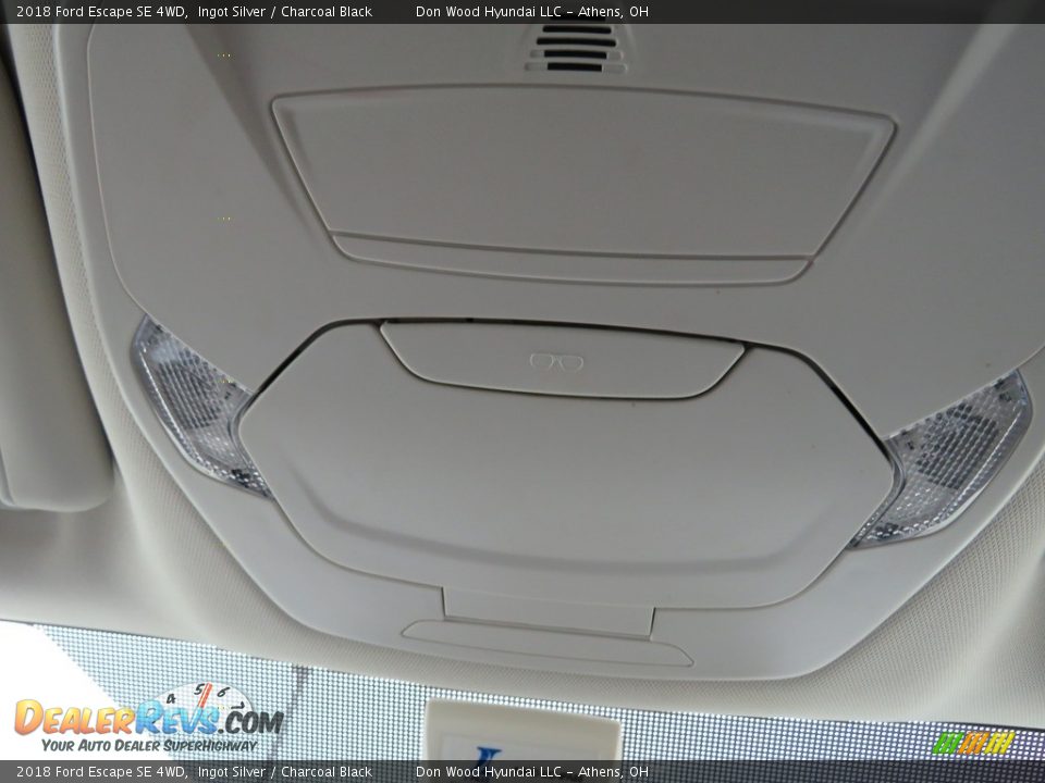 2018 Ford Escape SE 4WD Ingot Silver / Charcoal Black Photo #30