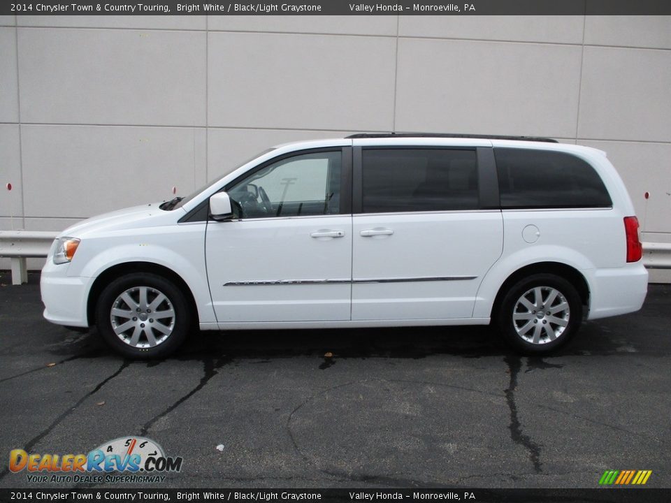 2014 Chrysler Town & Country Touring Bright White / Black/Light Graystone Photo #2