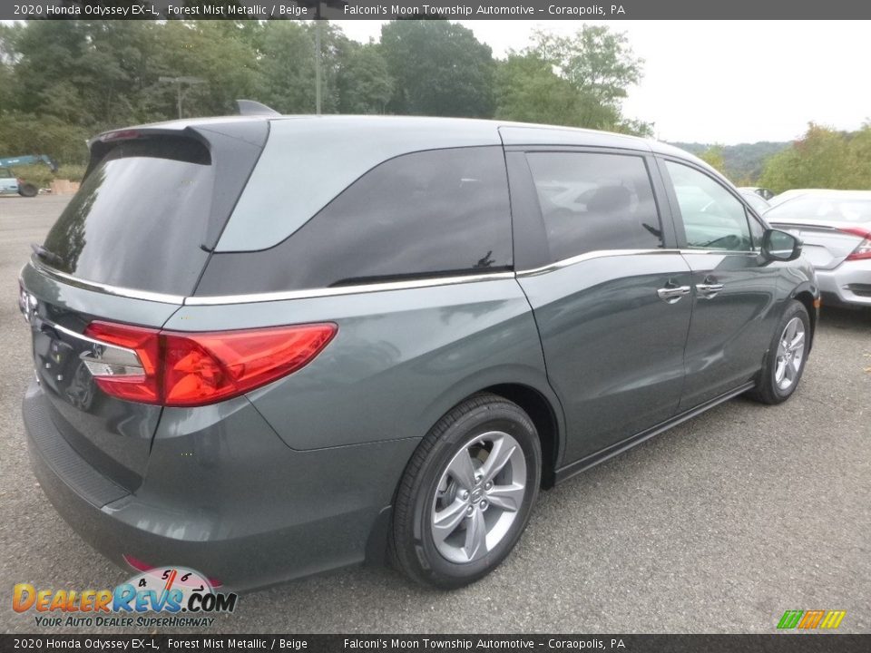 2020 Honda Odyssey EX-L Forest Mist Metallic / Beige Photo #4