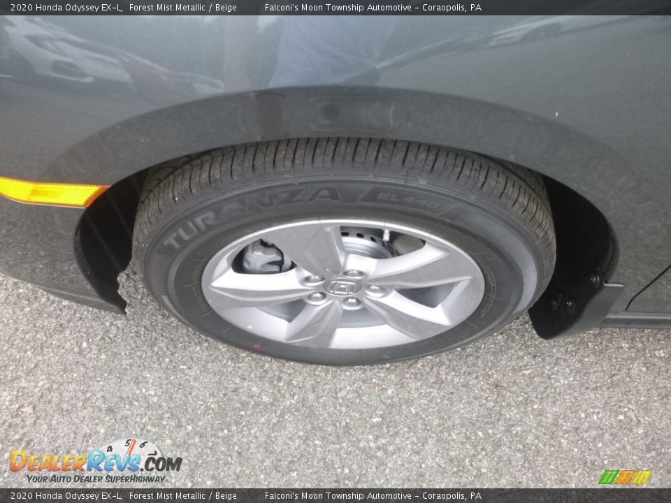 2020 Honda Odyssey EX-L Forest Mist Metallic / Beige Photo #7