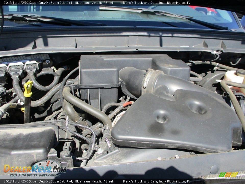 2013 Ford F250 Super Duty XL SuperCab 4x4 Blue Jeans Metallic / Steel Photo #34