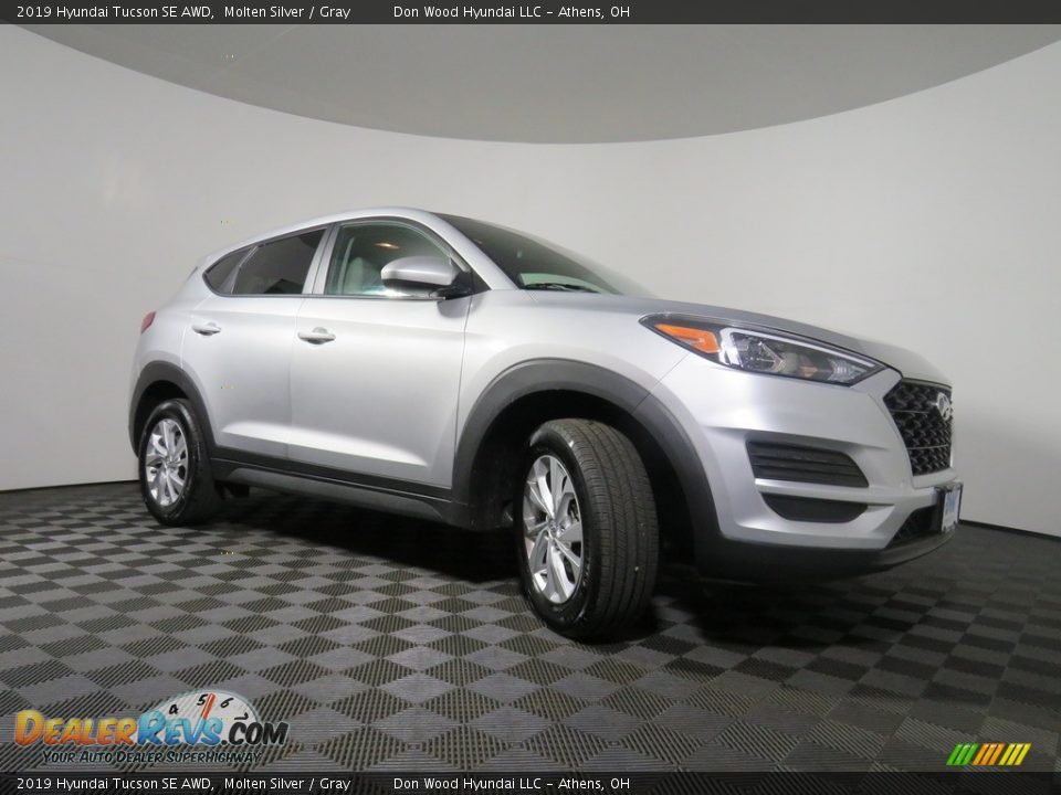 2019 Hyundai Tucson SE AWD Molten Silver / Gray Photo #11