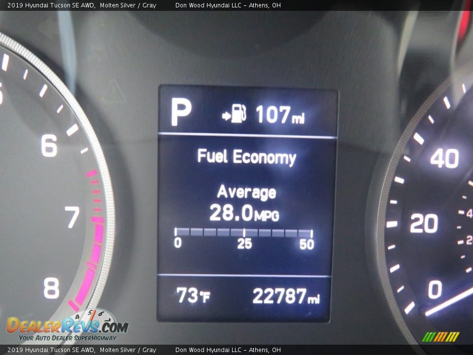 2019 Hyundai Tucson SE AWD Molten Silver / Gray Photo #24