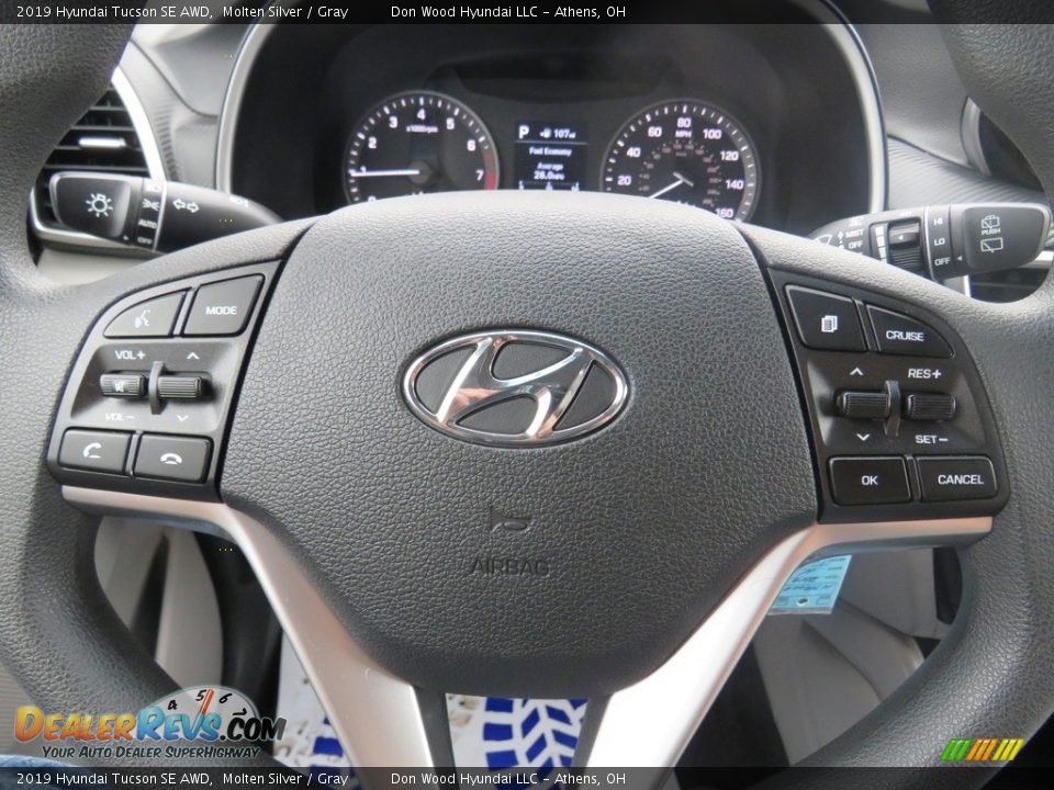 2019 Hyundai Tucson SE AWD Molten Silver / Gray Photo #25