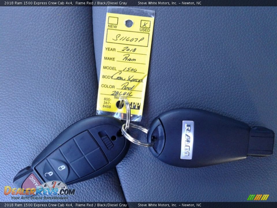 2018 Ram 1500 Express Crew Cab 4x4 Flame Red / Black/Diesel Gray Photo #25