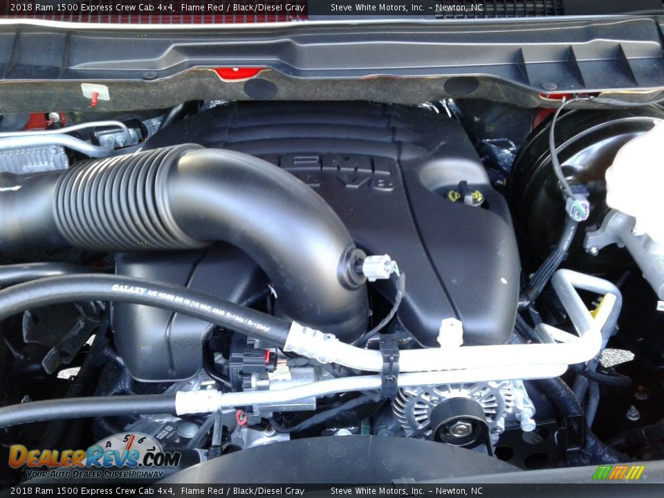 2018 Ram 1500 Express Crew Cab 4x4 Flame Red / Black/Diesel Gray Photo #26