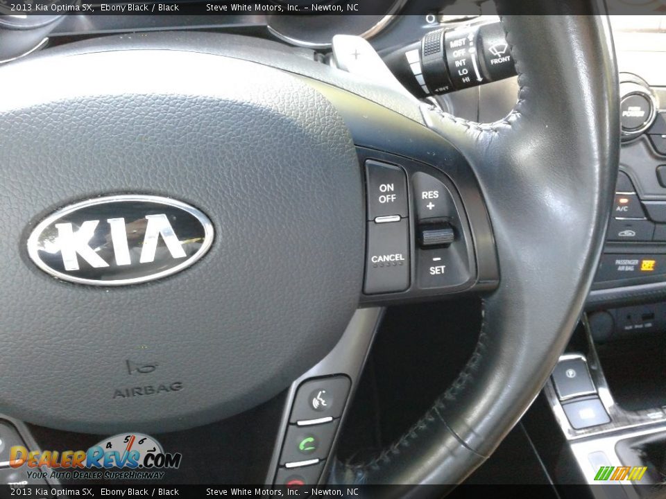 2013 Kia Optima SX Ebony Black / Black Photo #17