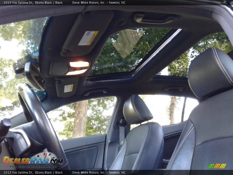 2013 Kia Optima SX Ebony Black / Black Photo #28