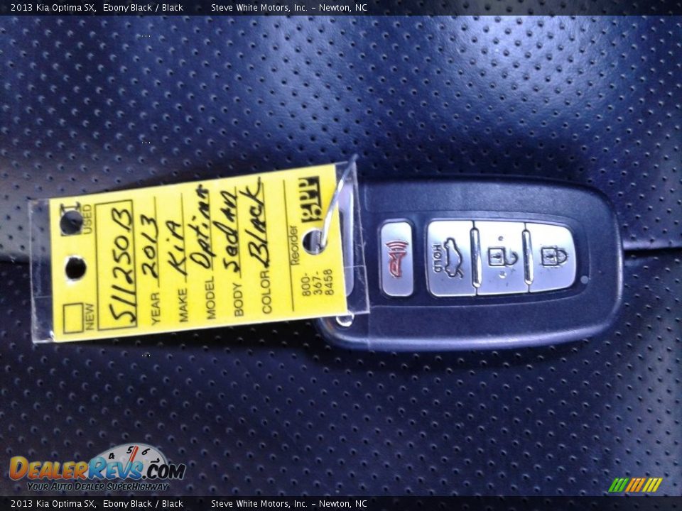 2013 Kia Optima SX Ebony Black / Black Photo #30