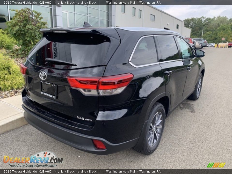 2019 Toyota Highlander XLE AWD Midnight Black Metallic / Black Photo #12