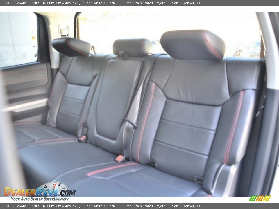 Rear Seat of 2019 Toyota Tundra TRD Pro CrewMax 4x4 Photo #10