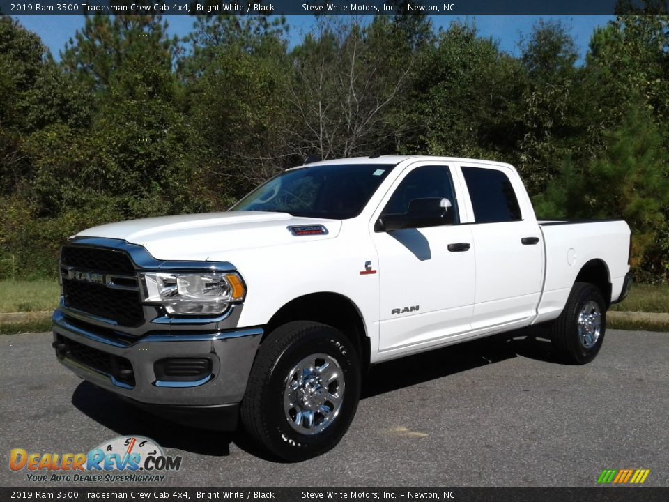 2019 Ram 3500 Tradesman Crew Cab 4x4 Bright White / Black Photo #2
