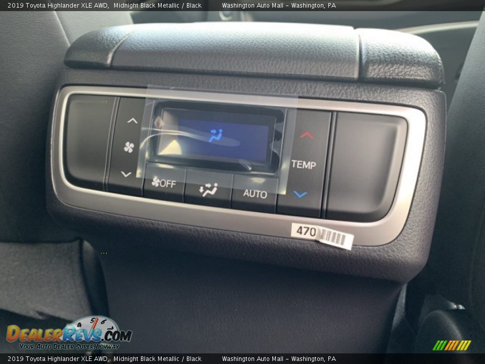 2019 Toyota Highlander XLE AWD Midnight Black Metallic / Black Photo #22