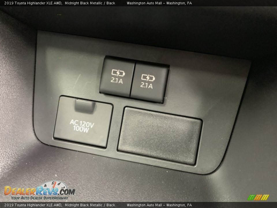 2019 Toyota Highlander XLE AWD Midnight Black Metallic / Black Photo #23