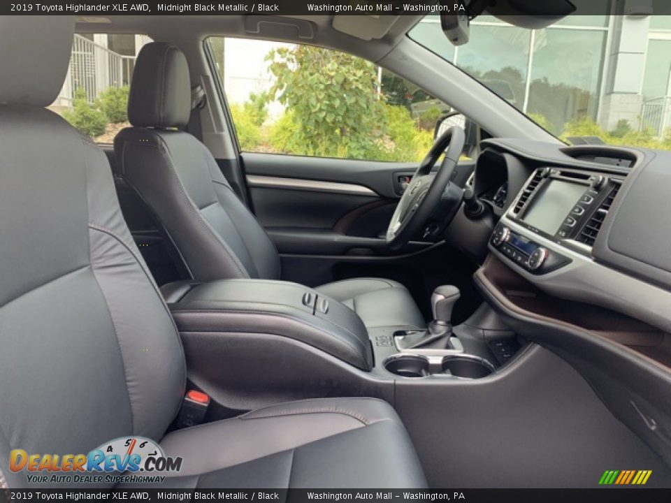 2019 Toyota Highlander XLE AWD Midnight Black Metallic / Black Photo #24