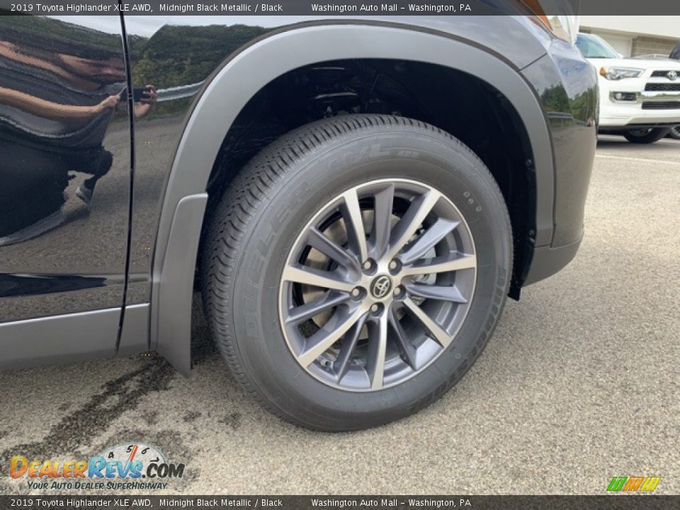 2019 Toyota Highlander XLE AWD Midnight Black Metallic / Black Photo #26