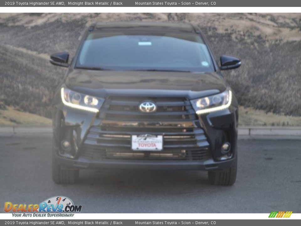 2019 Toyota Highlander SE AWD Midnight Black Metallic / Black Photo #2