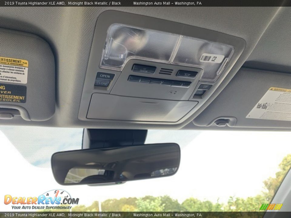 2019 Toyota Highlander XLE AWD Midnight Black Metallic / Black Photo #33