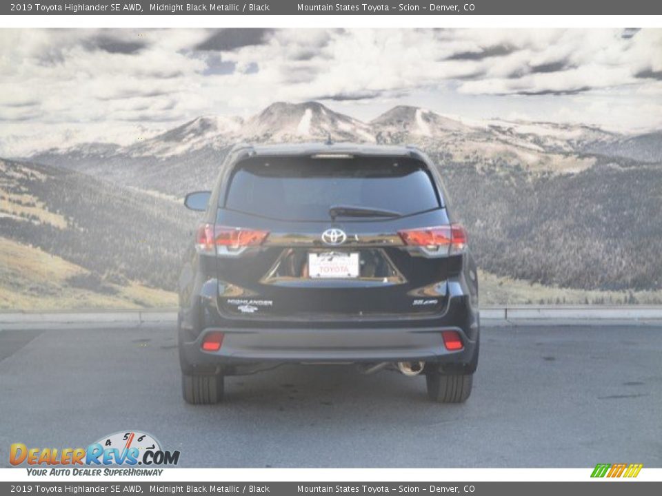 2019 Toyota Highlander SE AWD Midnight Black Metallic / Black Photo #4