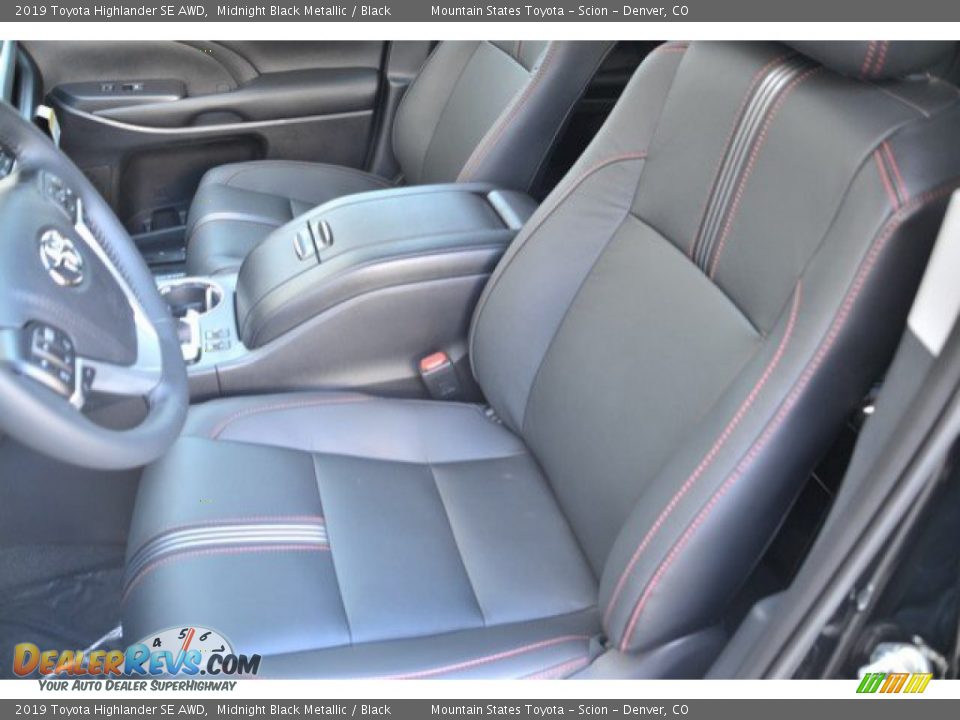 2019 Toyota Highlander SE AWD Midnight Black Metallic / Black Photo #6